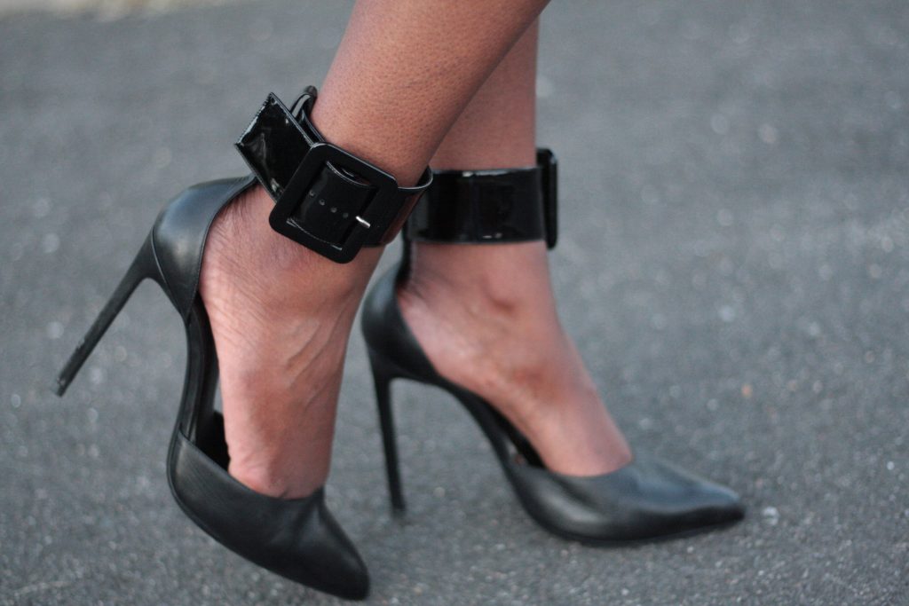 the glam room NYC fashion ankle cuff pumps