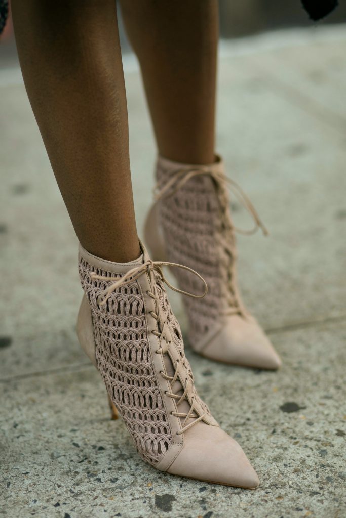 herringbone coat ankle boots detail nyc fall fashion 2016